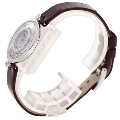 Chopard Happy diamond icon Watches 209415-1001 K18 White Gold/Leather Ladies