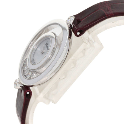 Chopard Happy diamond icon Watches 209415-1001 K18 White Gold/Leather Ladies