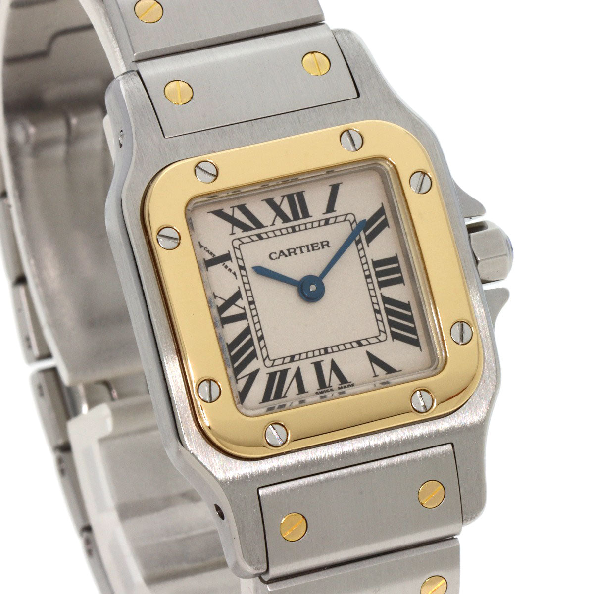 CARTIER Santosgalbe SM Watches W20012C4 Stainless Steel/Stainless Steel Ladies