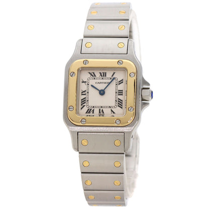 CARTIER Santosgalbe SM Watches W20012C4 Stainless Steel/Stainless Steel Ladies