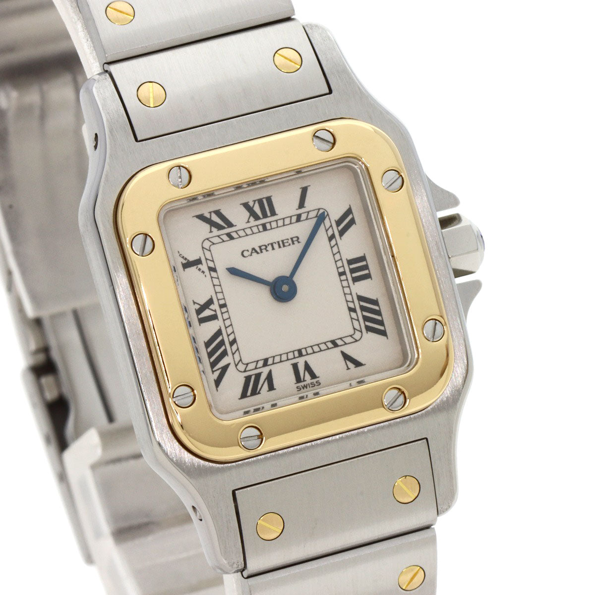 CARTIER Santosgalbe SM Watches W20012C4 Stainless Steel/Stainless Steel Ladies