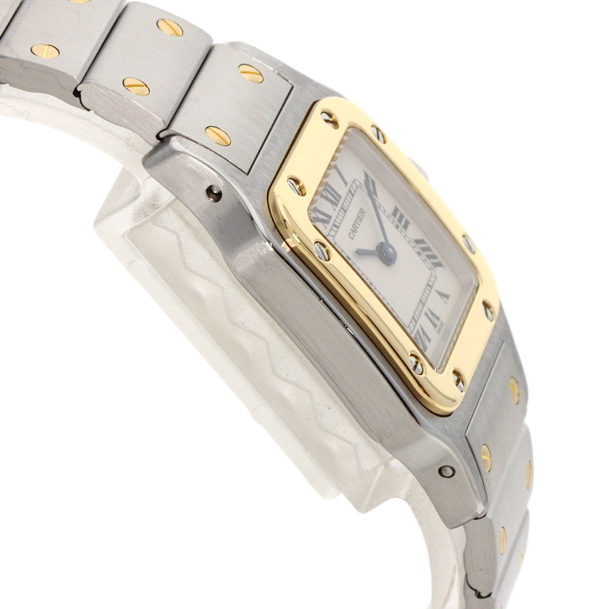 CARTIER Santosgalbe SM Watches W20012C4 Stainless Steel/Stainless Steel Ladies