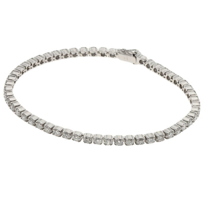 5.05ct Diamond Bracelet Platinum PT900  19.1g　Ladies