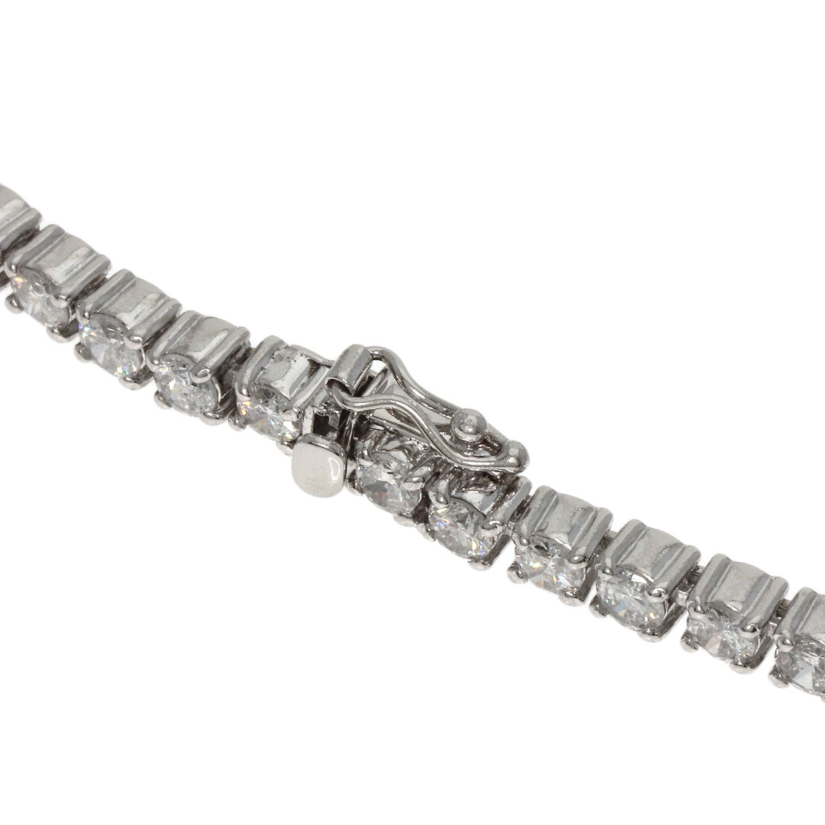 5.05ct Diamond Bracelet Platinum PT900  19.1g　Ladies