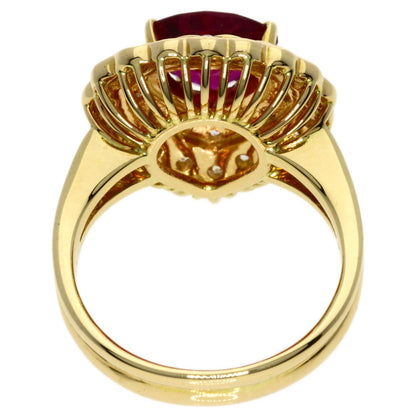 1.86ct Ruby Diamond Ring K18 Yellow Gold 6.9g　Ladies
