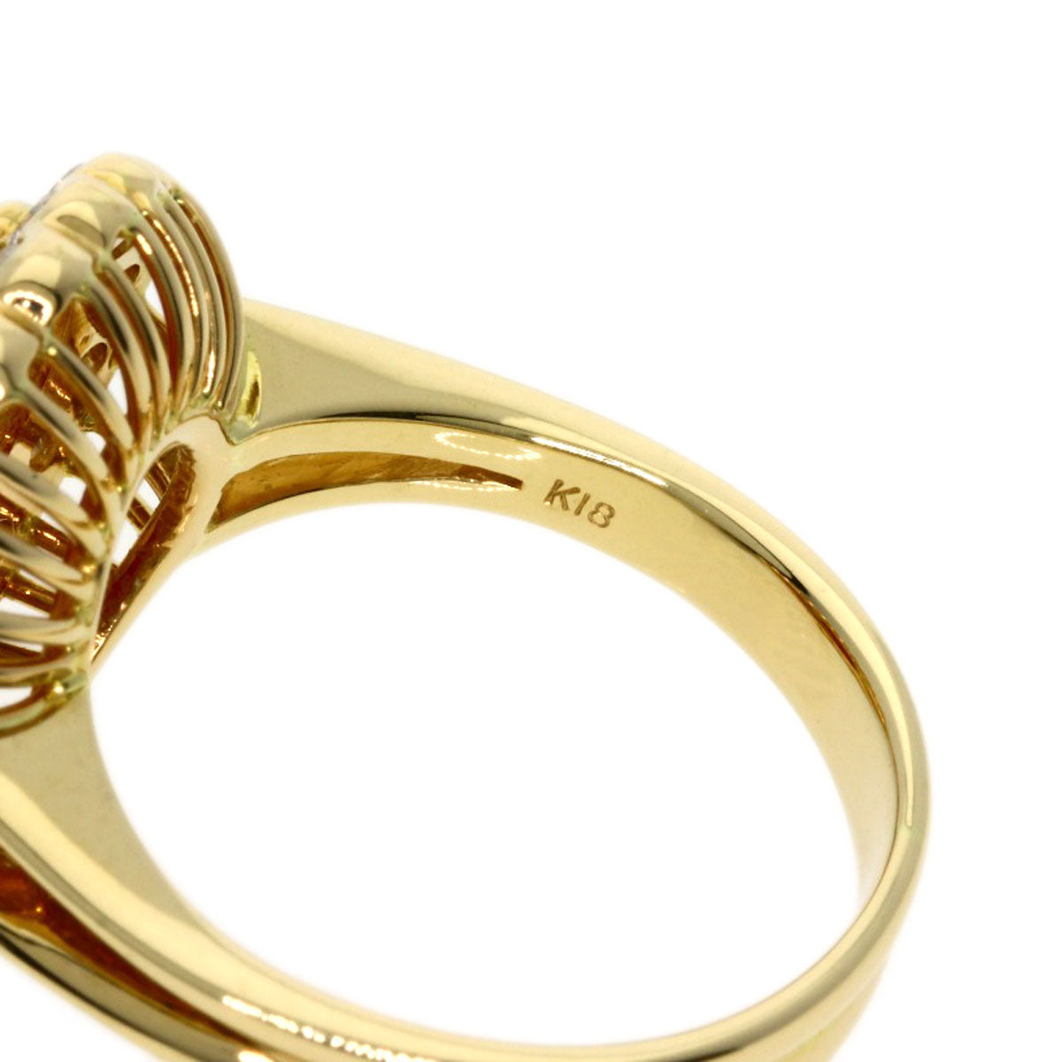 1.86ct Ruby Diamond Ring K18 Yellow Gold 6.9g　Ladies