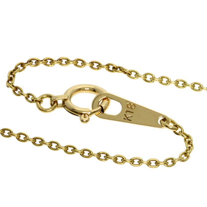 CHRISTIAN DIOR Diamond heart Necklace K18 Yellow Gold Ladies [Used]