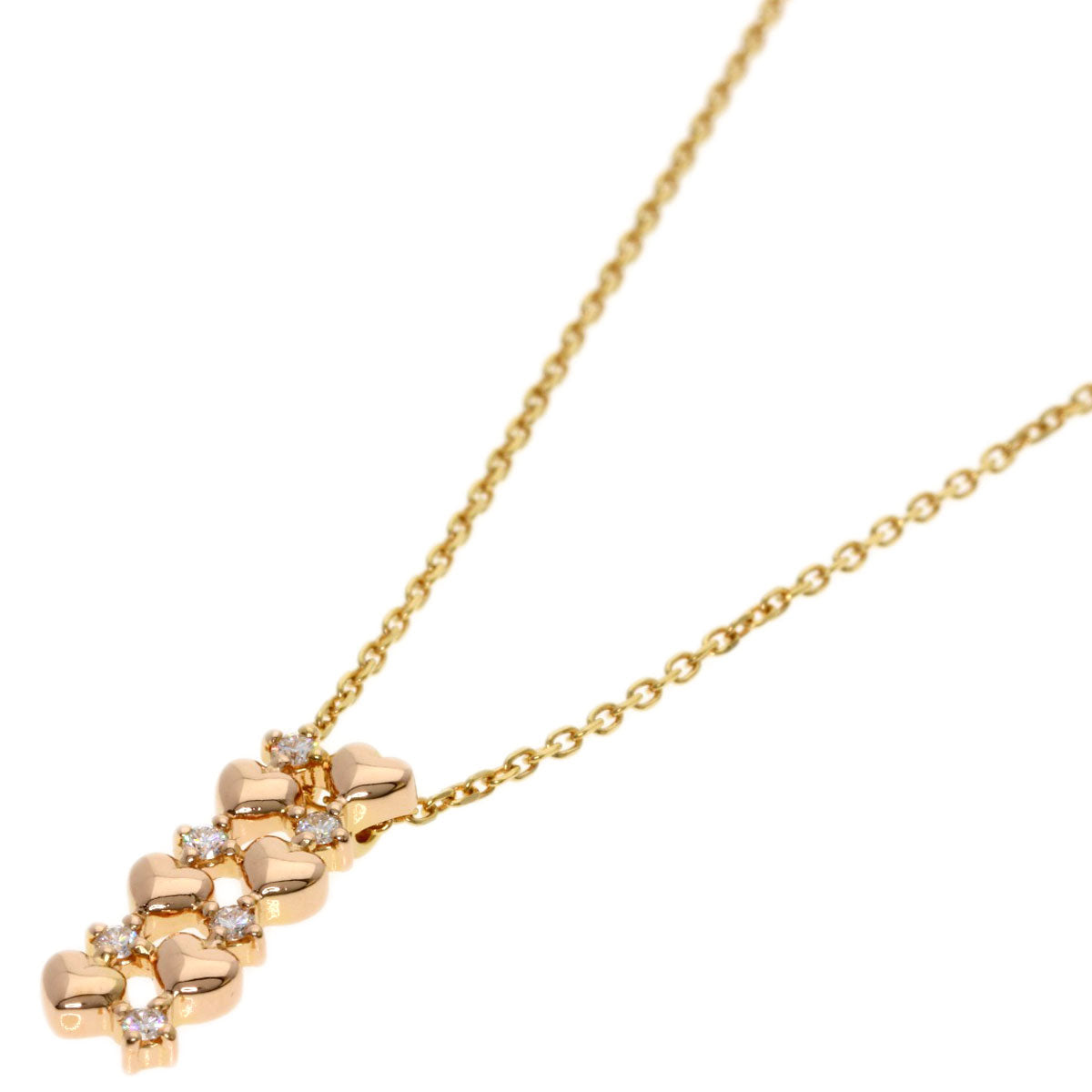 TASAKI Diamond Necklace K18 Pink Gold Ladies [Used]