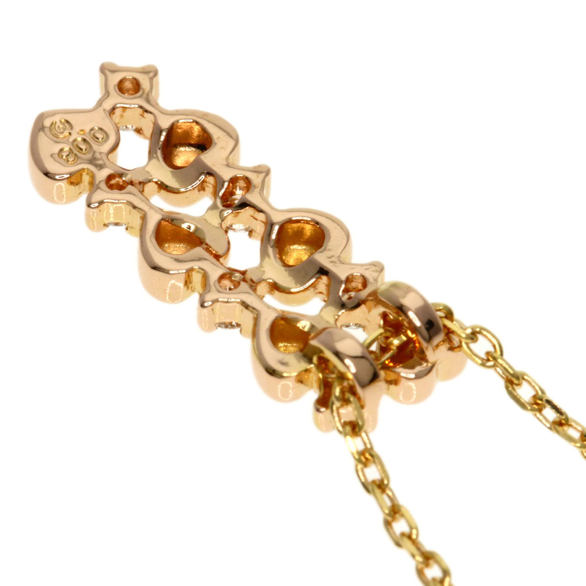 TASAKI Diamond Necklace K18 Pink Gold Ladies [Used]
