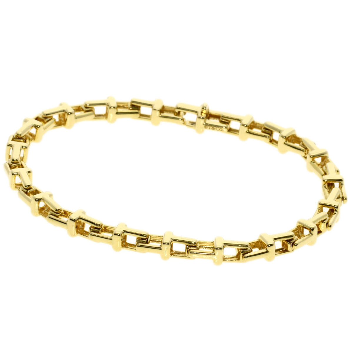 TIFFANY&Co.   Bracelet T Narrow Chain K18 Yellow Gold Ladies