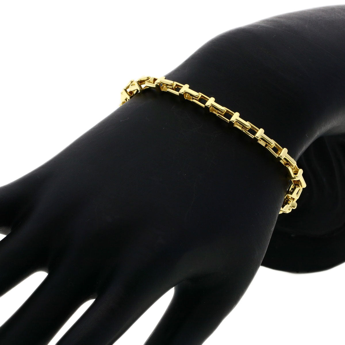 TIFFANY&Co.   Bracelet T Narrow Chain K18 Yellow Gold Ladies