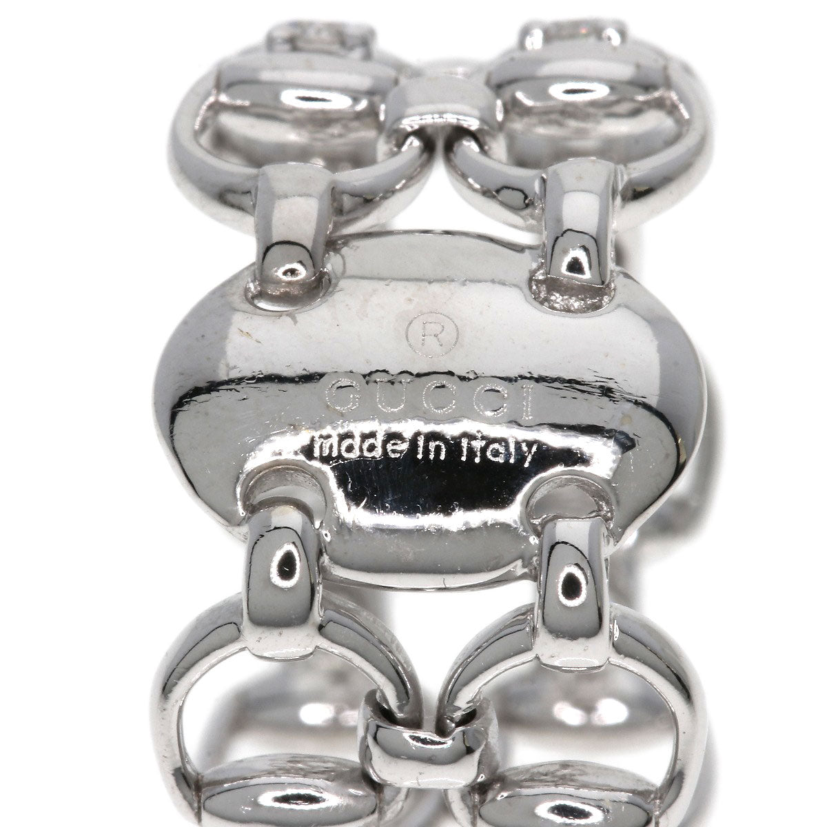 GUCCI Diamond #14 Ring K18 White Gold Ladies [Used]