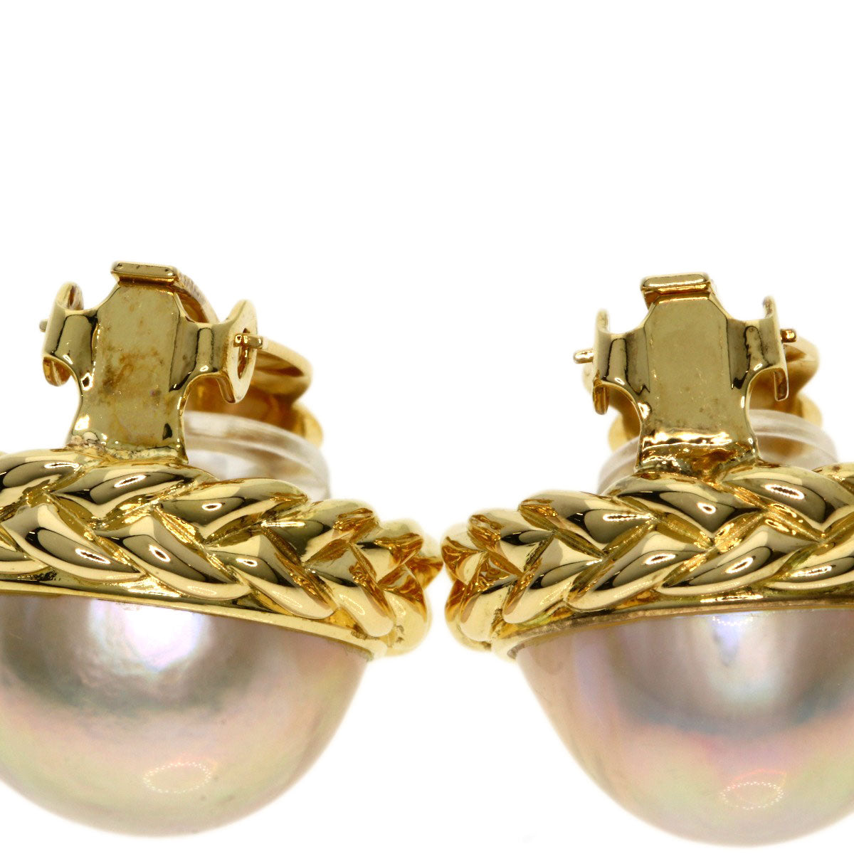 TASAKI   Earring Mabe Pearl Pearl K18 Yellow Gold Ladies