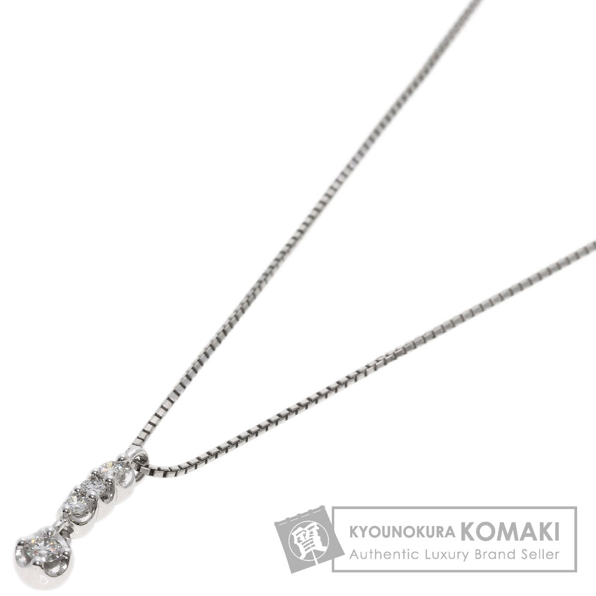 TASAKI Diamond Necklace K14 White Gold Ladies [Used]
