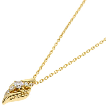 POLA Diamond Necklace K18 Yellow Gold Ladies [Used]