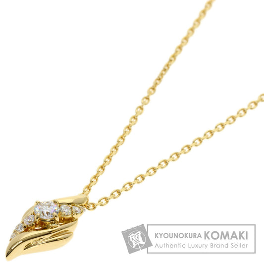 POLA Diamond Necklace K18 Yellow Gold Ladies [Used]