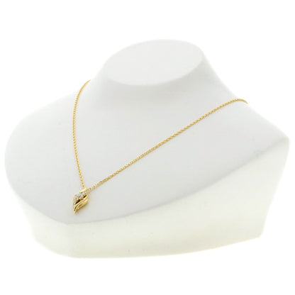 POLA Diamond Necklace K18 Yellow Gold Ladies [Used]