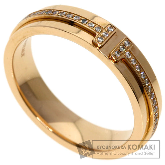 TIFFANY&Co.   Ring T Narrow Diamond K18 Pink Gold Ladies