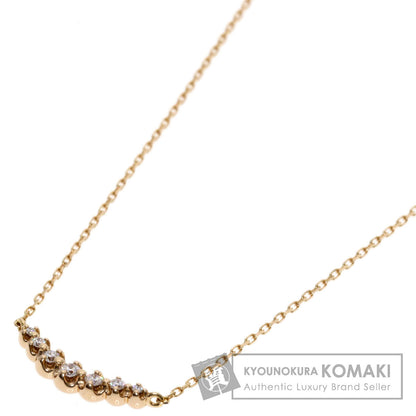 4℃   Necklace 7P Diamond K18 Pink Gold Ladies