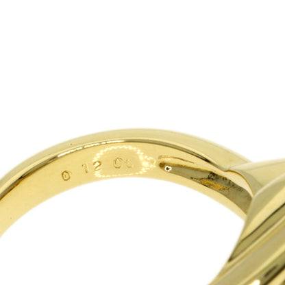 MIKIMOTO Diamond heart Ring K18 Yellow Gold Ladies [Used]