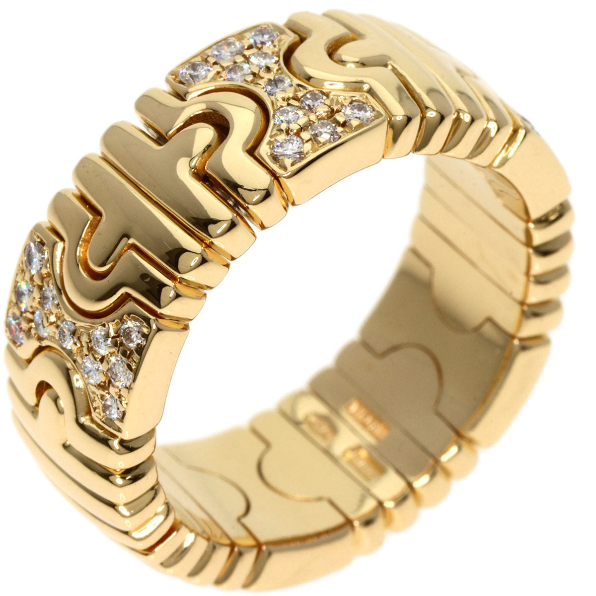 BVLGARI   Ring Parentesi Diamond K18 Yellow Gold Ladies