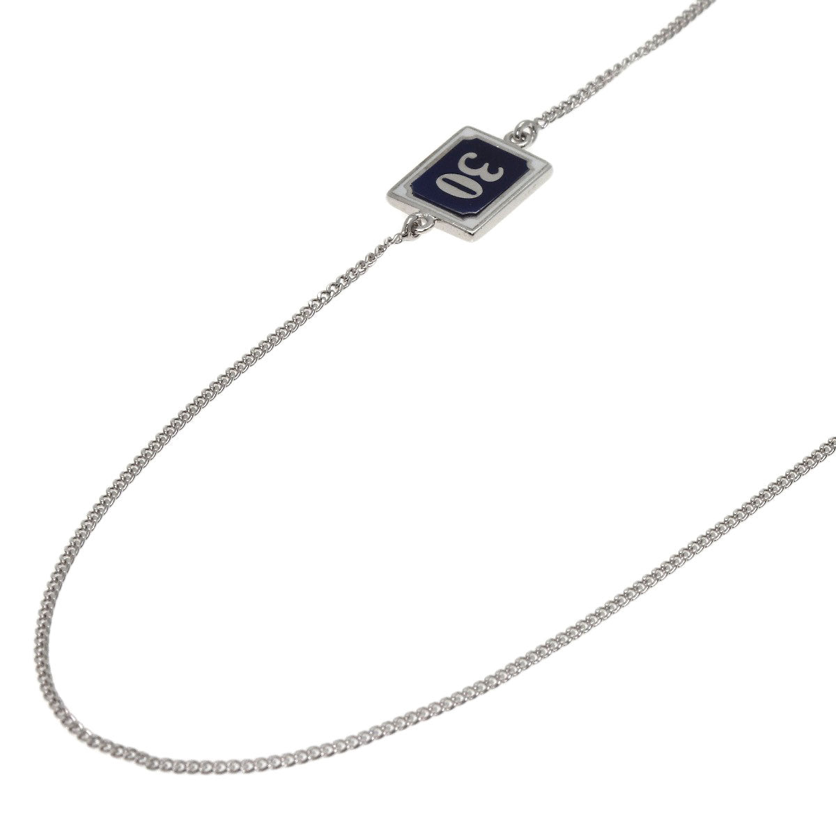 Dior   Necklace Dior Homme Enamel Shell K18 White Gold Ladies