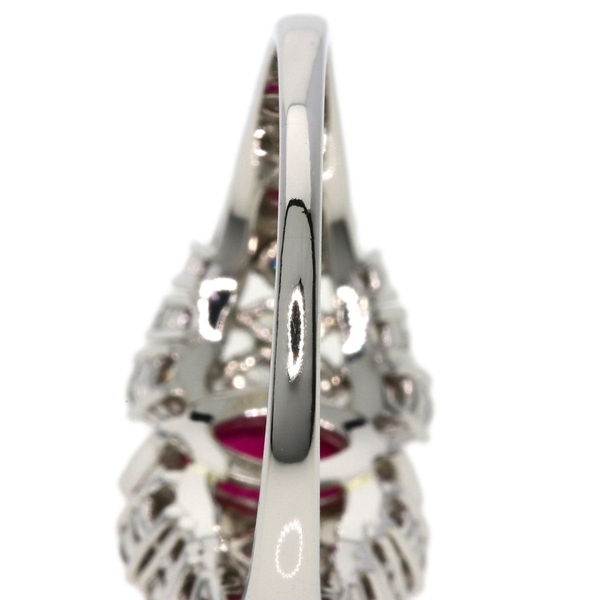 MIKIMOTO   Ring Ruby Diamond Platinum PT950 Ladies