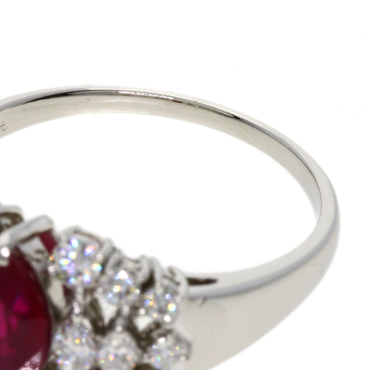 MIKIMOTO   Ring Ruby Diamond Platinum PT950 Ladies