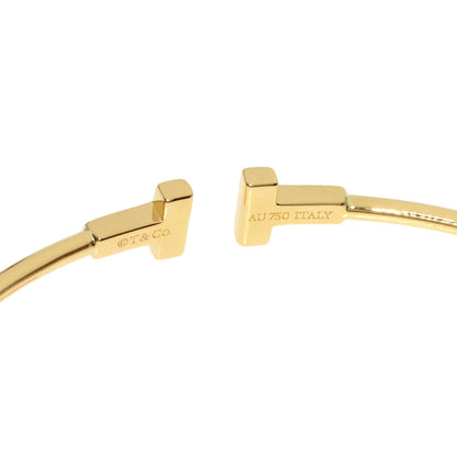 TIFFANY&Co.   Bracelet T Narrow Wire Large Model K18 Yellow Gold Ladies