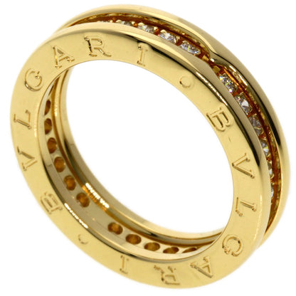 BVLGARI   Ring B.zero1 1 band full Diamond #52 K18 Yellow Gold Ladies