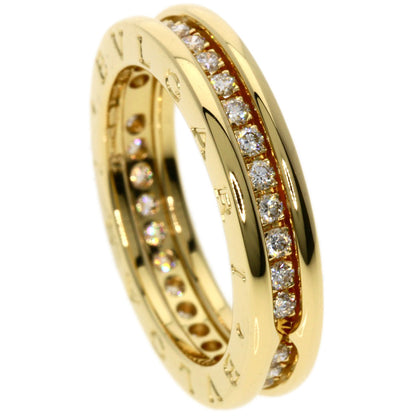 BVLGARI   Ring B.zero1 1 band full Diamond #52 K18 Yellow Gold Ladies