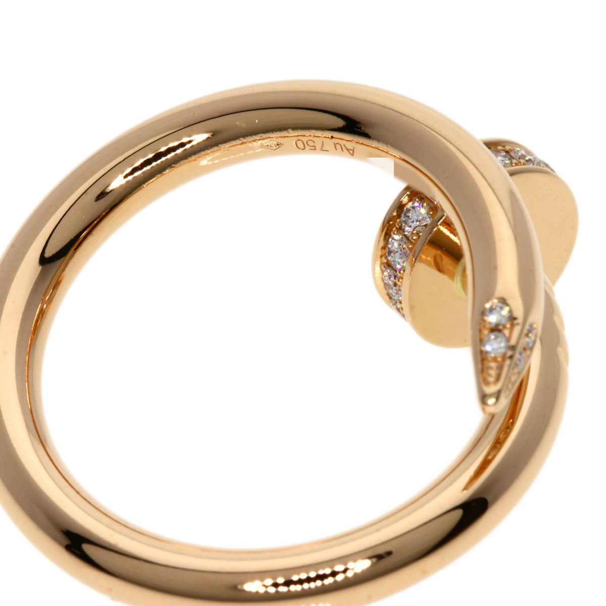 CARTIER   Ring Juste un Cle Diamond #47 K18 Pink Gold Ladies