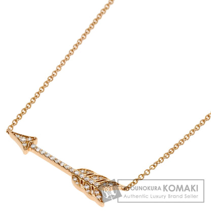 TIFFANY&Co.   Necklace Arrow Diamond K18 Pink Gold Ladies