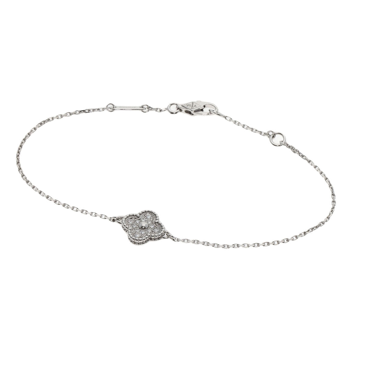 Van Cleef & Arpels   Bracelet Sweet Alhambra Diamond K18 White Gold Ladies