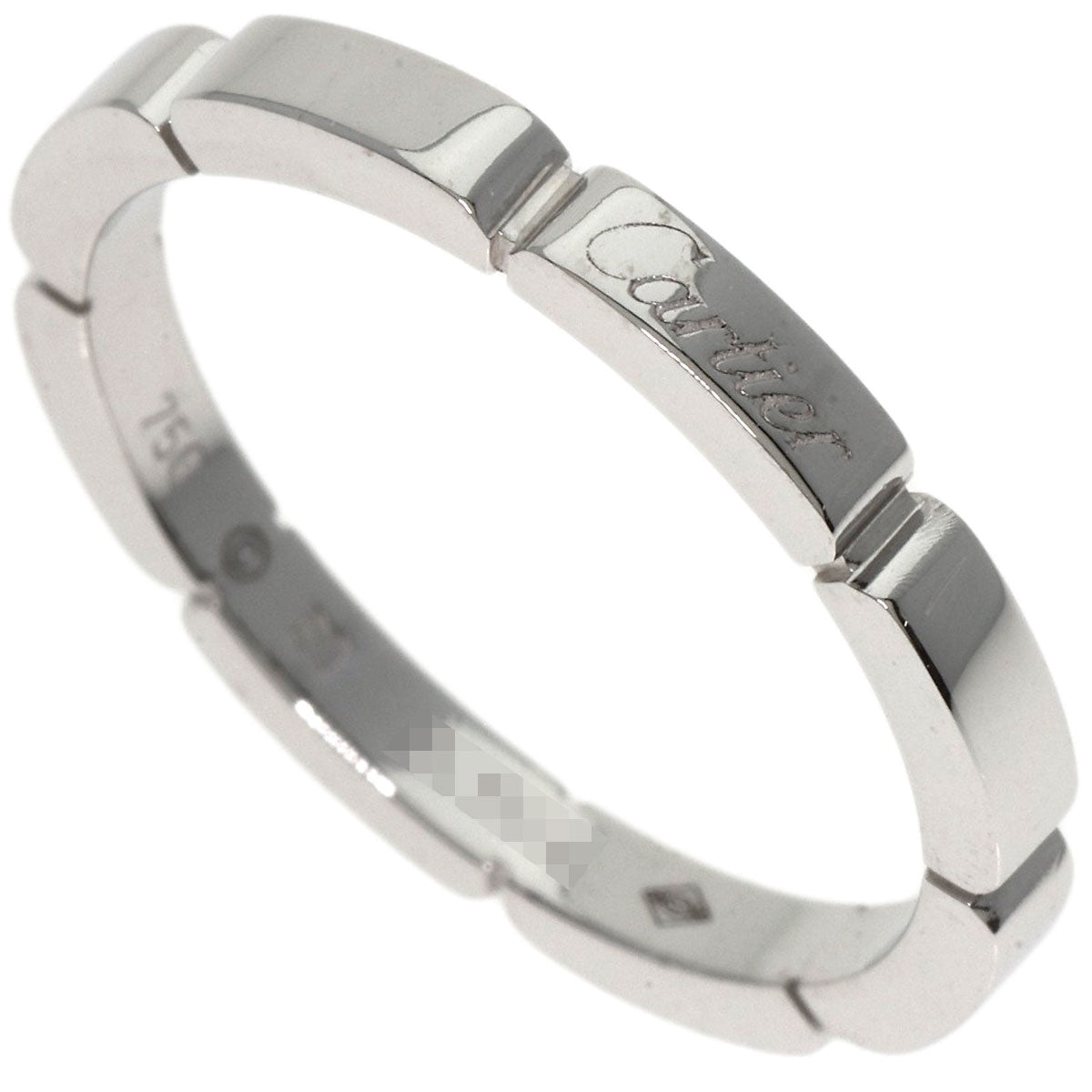 CARTIER   Ring Mayon PANTHERE # 60 K18 White Gold Ladies