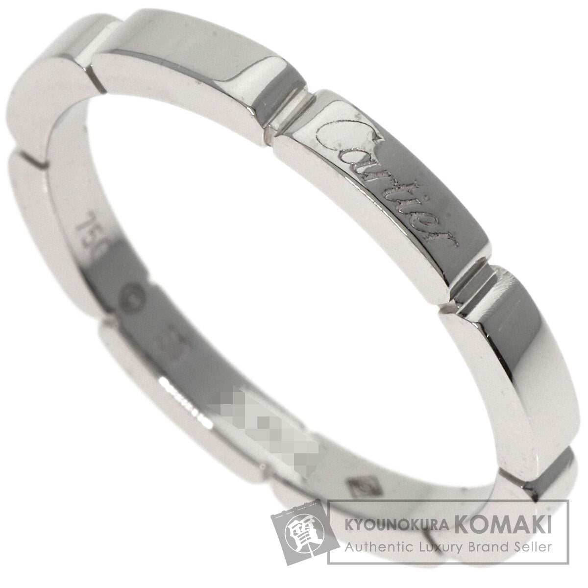 CARTIER   Ring Mayon PANTHERE # 60 K18 White Gold Ladies