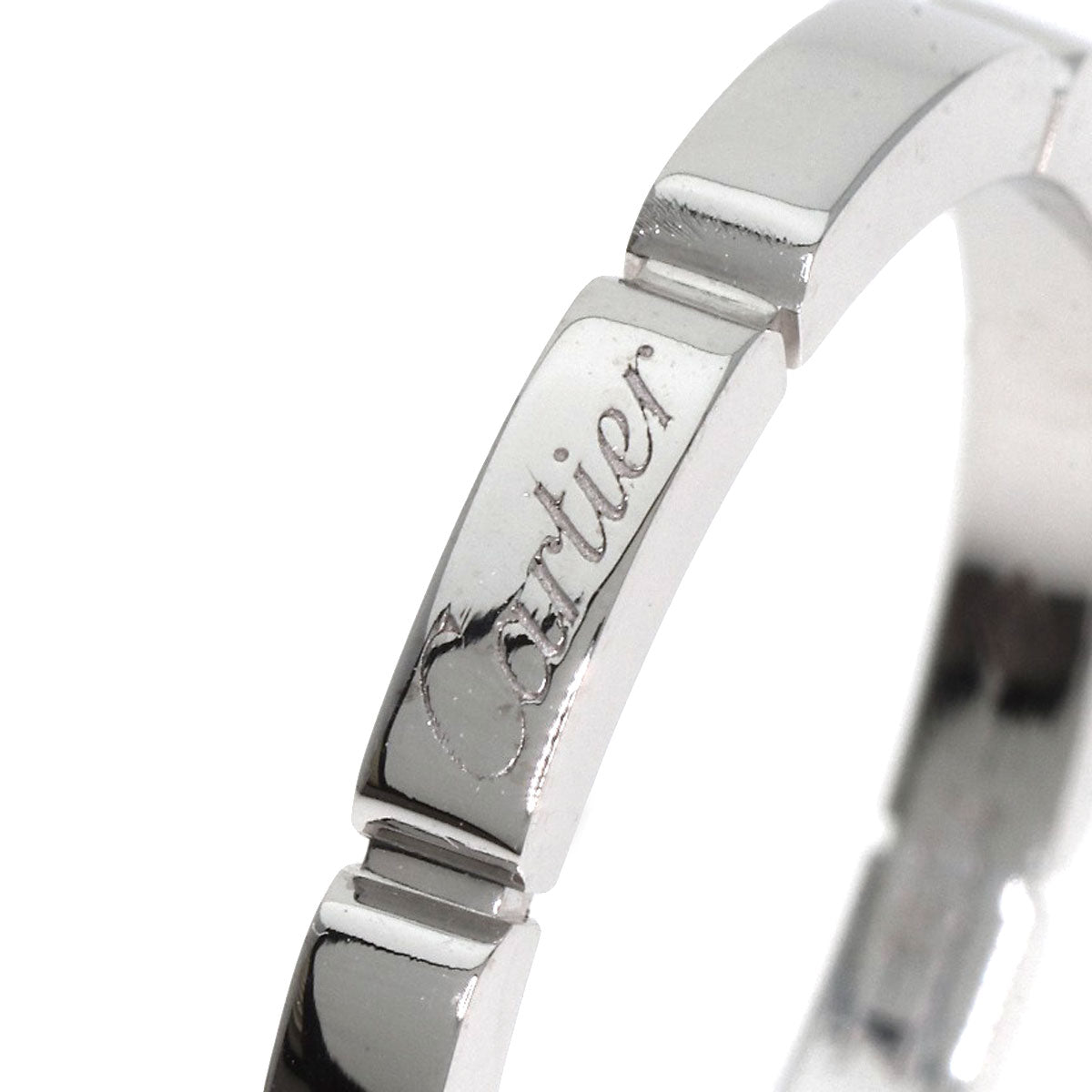 CARTIER   Ring Mayon PANTHERE # 60 K18 White Gold Ladies