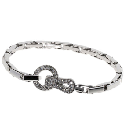CARTIER Agraph Diamond Bracelet K18 White Gold Ladies [Used]