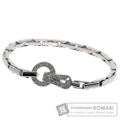 CARTIER Agraph Diamond Bracelet K18 White Gold Ladies [Used]