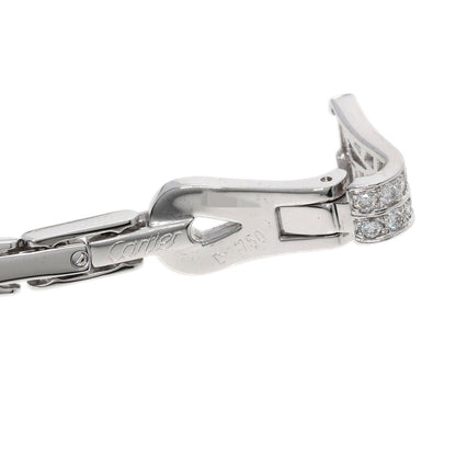 CARTIER Agraph Diamond Bracelet K18 White Gold Ladies [Used]
