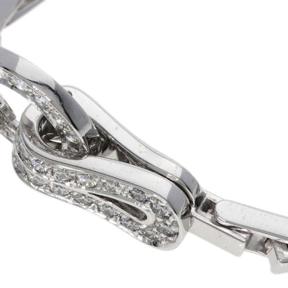 CARTIER Agraph Diamond Bracelet K18 White Gold Ladies [Used]