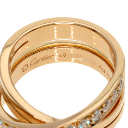 CARTIER   Ring Etansel de Cartier Diamond # 49 K18 Pink Gold Ladies