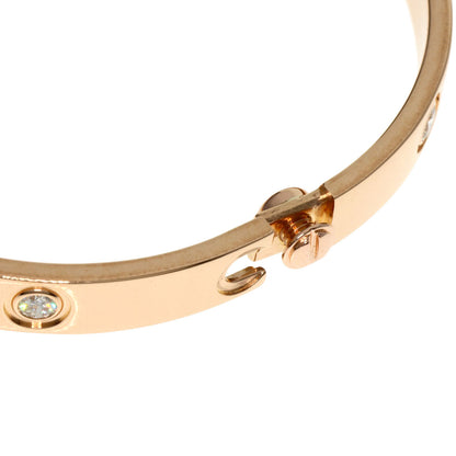 CARTIER   Bracelet LOVE Bracelets Diamond with Driver #17 K18 Pink Gold Ladies