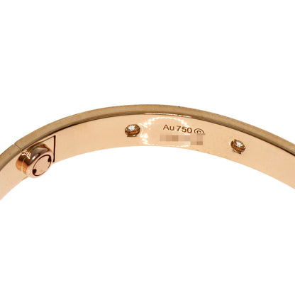 CARTIER   Bracelet LOVE Bracelets Diamond with Driver #17 K18 Pink Gold Ladies