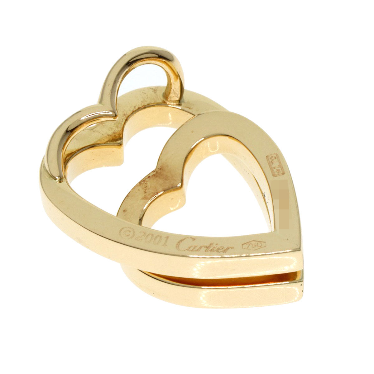 CARTIER   Pendant top Interlaced heart K18 Yellow Gold Ladies