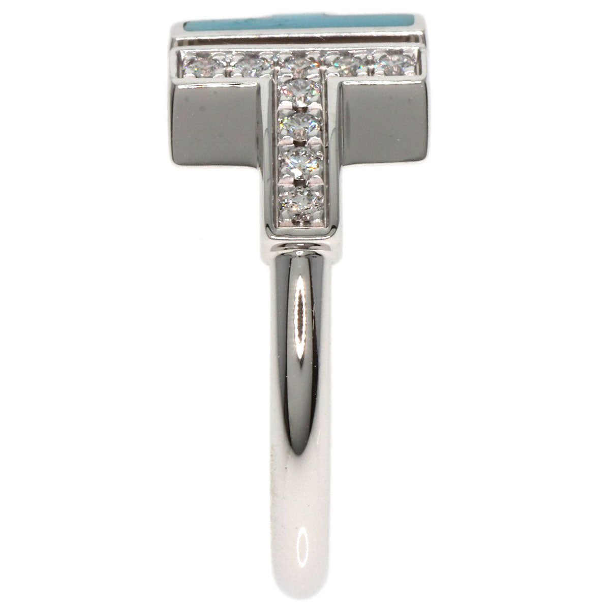 TIFFANY&Co.   Ring TWire Diamond K18 White Gold Ladies