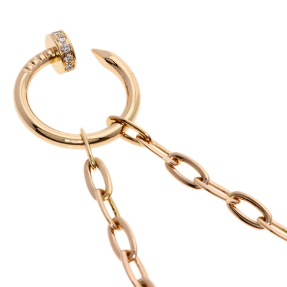CARTIER Juste uncle Diamond Necklace K18 Pink Gold Ladies [Used]