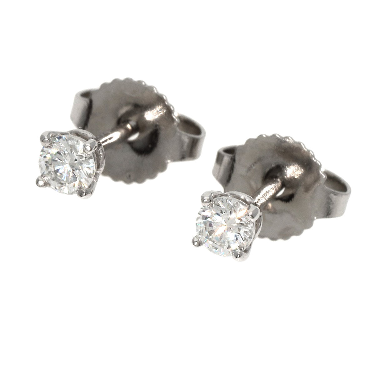 TIFFANY&Co.   earring Solitaire Diamond Platinum PT950 Ladies