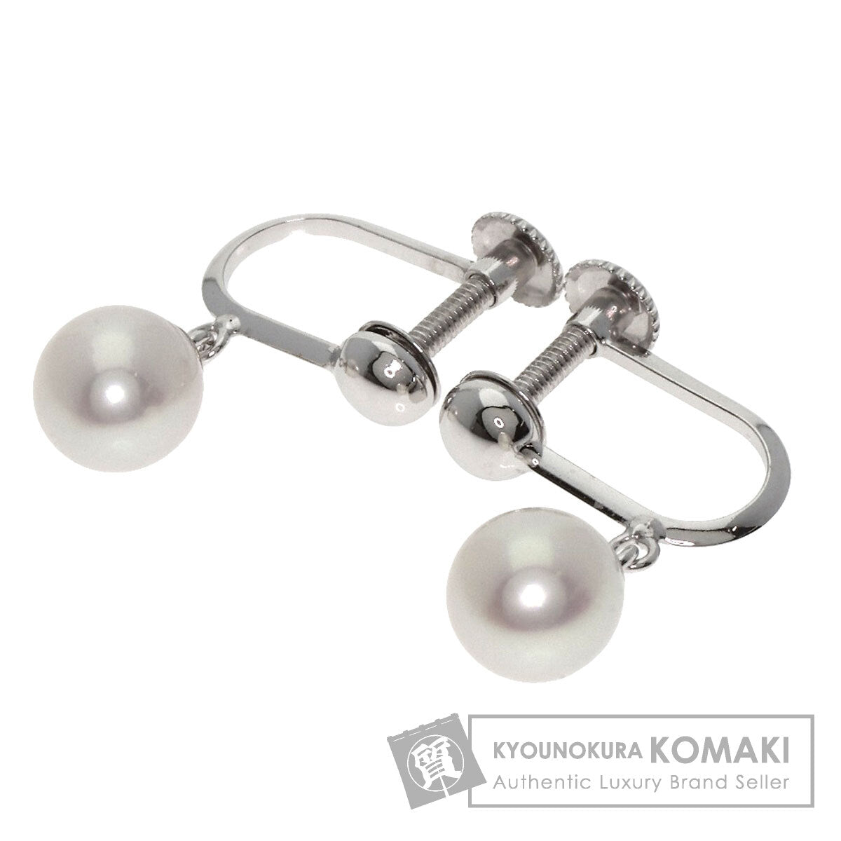 TASAKI Pearl Pearl Earring K18 White Gold Ladies [Used]
