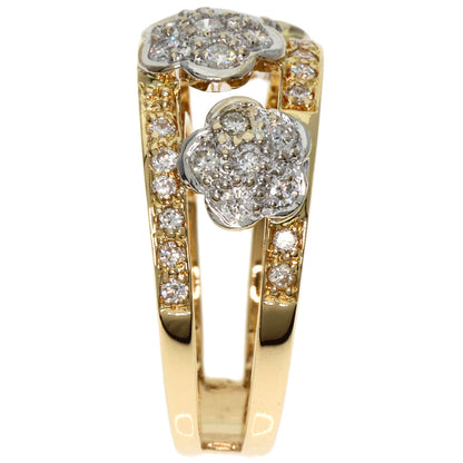 Ponte Vecchio Diamond Ring K18 Yellow Gold K18 White GoldLadies [Used]